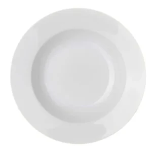 Wadiga Assiette à Soupe En Porcelaine Blanche D21cm – Lot De 12 6