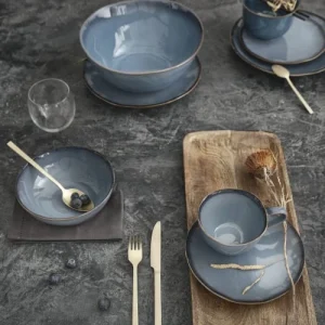 Maisons Du Monde Assiette Creuse En Faïence Bleue – Lot De 6 14