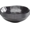 Kare Design Assiette Creuse En Grès Noir D20 – Lot De 4 8