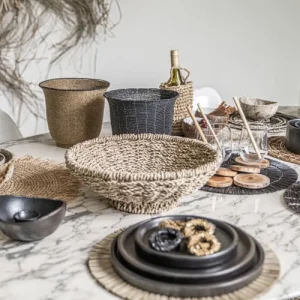 Bazar Bizar Assiette Moyenne En Terracotta Noire 12