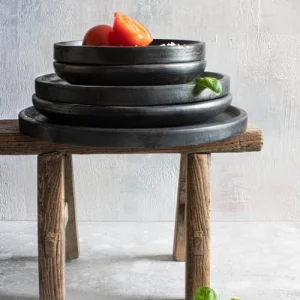 Bazar Bizar Assiette Moyenne En Terracotta Noire 18