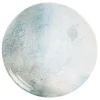 Maisons Du Monde Assiette Plate En Faïence Blanche Et Bleue 11