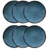 Maisons Du Monde Assiette Plate En Faïence Bleue – Lot De 6 14