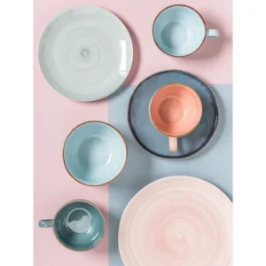 Maisons Du Monde Assiette Plate En Faïence Bleue – Lot De 6 14