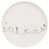 Maisons Du Monde Assiette Plate En Grès Beige Motifs Palmiers Noirs – Lot De 6 10