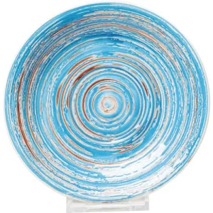 Kare Design Assiette Plate En Grès Bleu D19 – Lot De 4 8