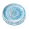 Kare Design Assiette Plate En Grès Bleu D19 – Lot De 4 8