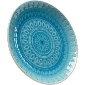 Kare Design Assiette Plate En Grès Bleu D21 – Lot De 4 11