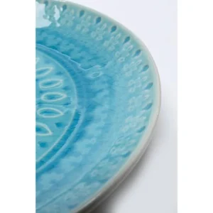 Kare Design Assiette Plate En Grès Bleu D21 – Lot De 4 15