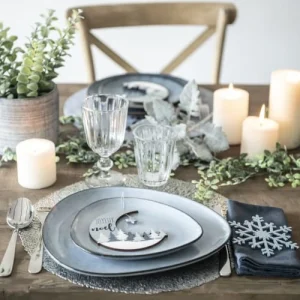 Maisons Du Monde Assiette Plate En Grès Gris – Lot De 6 10