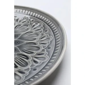 Kare Design Assiette Plate En Grès Gris D21 – Lot De 4 9