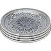 Kare Design Assiette Plate En Grès Gris D21 – Lot De 4 5