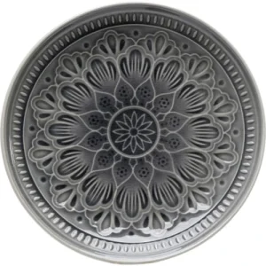 Kare Design Assiette Plate En Grès Gris D21 – Lot De 4 11