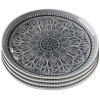 Kare Design Assiette Plate En Grès Gris D27 – Lot De 4 14