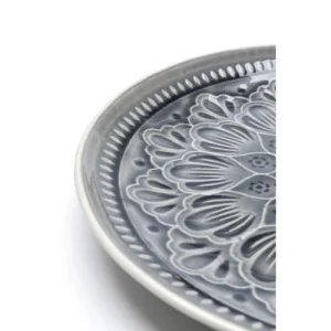 Kare Design Assiette Plate En Grès Gris D27 – Lot De 4 15