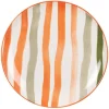 Maisons Du Monde Assiette Plate En Grès Motifs Traits Multicolores 14