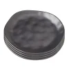 Kare Design Assiette Plate En Grès Noir D20 – Lot De 4 10