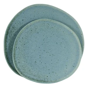 Sibo Homeconcept Assiette Plate En Grès Réactif Bleu 27 Cm – Lot De 6 6