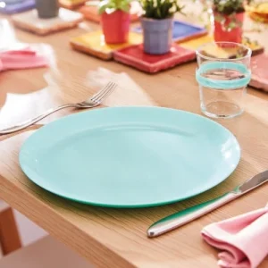 Luminarc Assiette Plate En Opale Turquoise D27cm 9