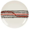 Maisons Du Monde Assiette Plate En Porcelaine Blanche Motifs Graphiques Noirs Et Rouges – Lot De 6 10