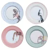 Yvonne Ellen Assiettes Animaux En Porcelaine D27cm – Lot De 4 5