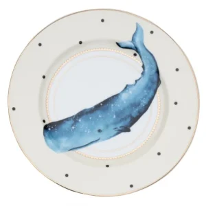 Yvonne Ellen Assiettes En Porcelaine Animaux Marins D20cm – Lot De 4 11