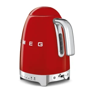 Smeg Bouilloire 1,7 L En Inox Rouge 7