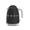 Smeg Bouilloire 1,7 L Mat En Inox Noir 13