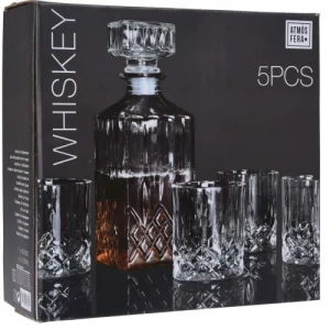 Wadiga Carafe à Whisky 900ml Et 4 Verres 6