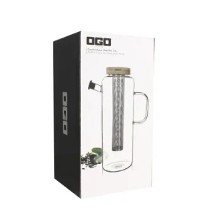 OGO Living Carafe Infuseur En Verre 1,5L 10