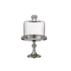 J-line Cloche Sur Pied Diamant Aluminium Argent L17cm 5