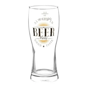 Maisons Du Monde Coffret 6 Verres à Bière En Verre Et Support Imprimé 6