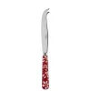 Sabre Couteau à Fromage Inox Et Marguerites Rouges 22