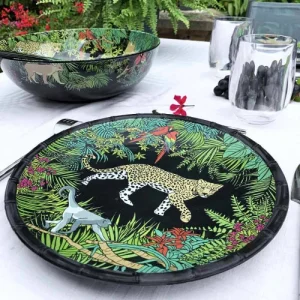 Les Jardins De La Comtesse Grande Assiette Plate En Mélamine Avec Des Motifs Jungle 28 Cm 10