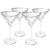 Kare Design Lot De 4 – Verre à Cocktail En Verre Bord Doré 14