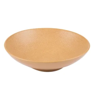 Table Passion Lot De 6 Assiettes Creuse Safran 19 Cm En Grès Jaune 7