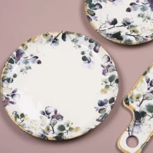 Table Passion Lot De 6 Assiettes Plate 27,5 Cm En Faïence Décoré 9