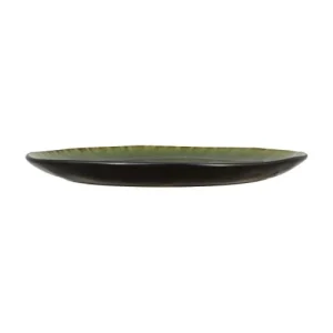 OGO Living Lot De 6 Assiettes Plates En Grès Vert 27,5cm 16