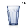 Duralex Lot De 6-Verre à Cocktail 36cl En Verre Trempé Résistant Teinté Marine 13