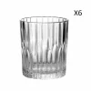 Duralex Lot De 6 -Verre à Cocktail Strié Bas 22 Cl En Verre Trempé Transparent 16