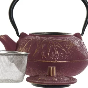 ITEM International Petite Théière Japonaise Bordeaux En Fonte 0,6L 6