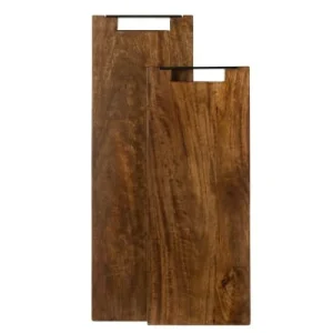 LANADECO Planche à Découper Longue En Bois De Manguier Marron L60cm 15