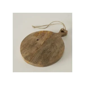 Wadiga Planche à Découper Ronde En Bois De Manguier – Diamètre 23cm 15