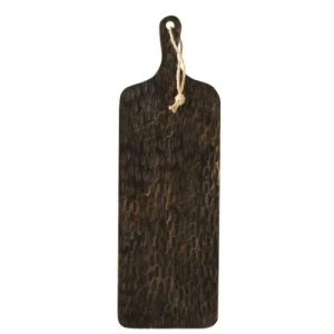 LANADECO Planche Rectangulaire Bois De Manguier Marron/noir L58,5cm 6