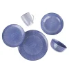 Sia Deco Service 34 Pièces Géométrique Bleu 10