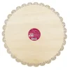 SCRAPCOOKING Support à Gâteau Rond Dentelle En Bois D29cm 13