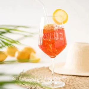 Maisons Du Monde Verre à Spritz En Verre Imprimé Orange – Lot De 6 15